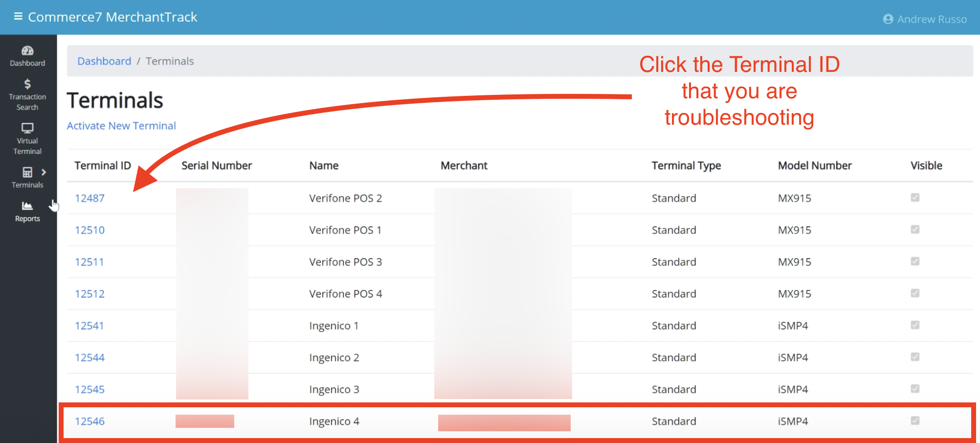 Ingenico Link 2500 Wireless Terminal Setup